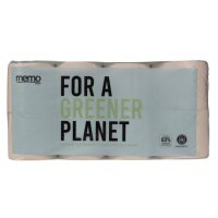 MEMO Toilettenpapier Recycling 3-lagig | 150 Blatt, 8Rollen