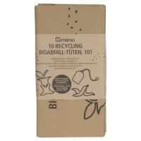 Bioabfall-Tüten aus Recyclingpapier 10l, 10Stück