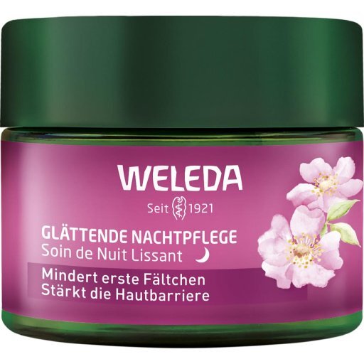 Glättende Nachtpflege - Wildrose & Weißer Tee, 40ml
