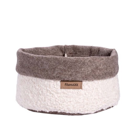 Gefilzte Aufbewahrungs-Box Fluffy Bio-Cotton Ø25cm, Stück