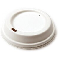 Deckel aus Bagasse für 200ml-Becher, 50Stück