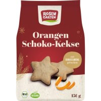 Orangen Kekse m. ZB-Schokoladenboden, 150g