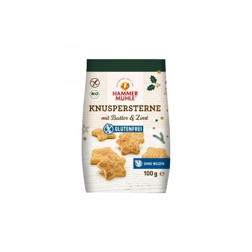 Knuspersterne mit Butter & Zimt glutenfrei, 100g