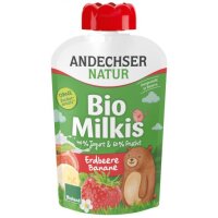 L! Milkis Erdbeere-Banane BIOLAND, 100g