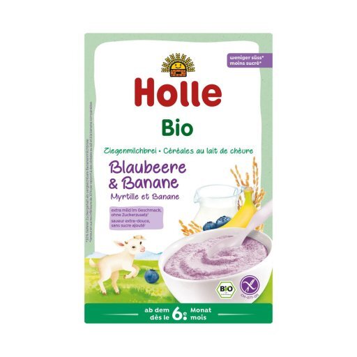 L! Milchbrei Blaubeere und Banane aus Ziegenmilch, 200g