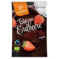 L! Erdbeeren in Zartbitter-Schokolade Fairtrade, 50g