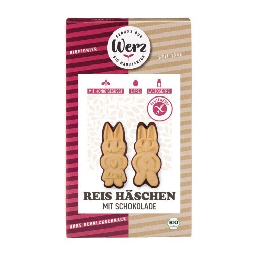 Reis Häschen Schokolade Vollkornkekse glutenfrei, 125g